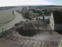 Vjezd do obce ze severu