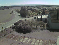 Vjezd do obce ze severu