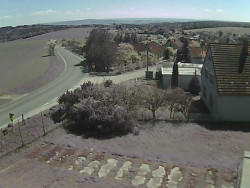 Vjezd do obce ze severu