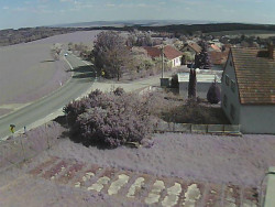 Vjezd do obce ze severu