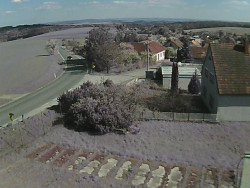 Vjezd do obce ze severu