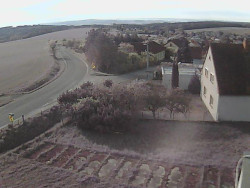 Vjezd do obce ze severu