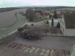 Vjezd do obce ze severu