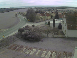 Vjezd do obce ze severu