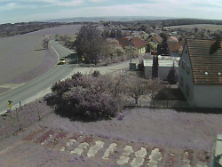 Vjezd do obce ze severu