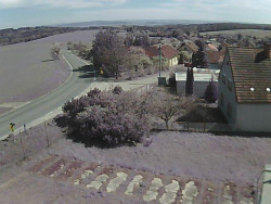 Vjezd do obce ze severu