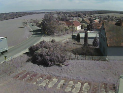 Vjezd do obce ze severu