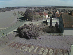 Vjezd do obce ze severu