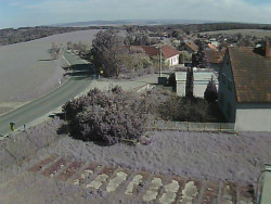 Vjezd do obce ze severu