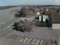 Vjezd do obce ze severu