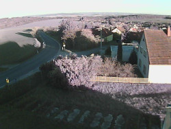 Vjezd do obce ze severu