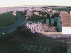 Vjezd do obce ze severu