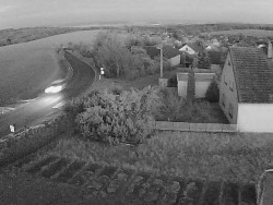 Vjezd do obce ze severu