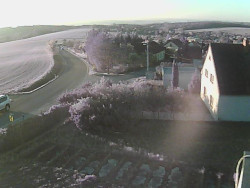 Vjezd do obce ze severu