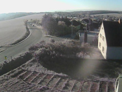 Vjezd do obce ze severu