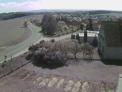 Vjezd do obce ze severu