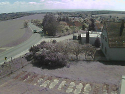 Vjezd do obce ze severu