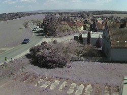 Vjezd do obce ze severu