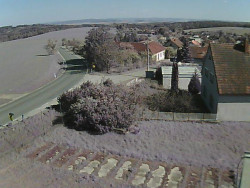 Vjezd do obce ze severu