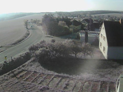 Vjezd do obce ze severu