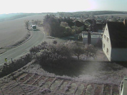 Vjezd do obce ze severu