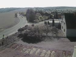 Vjezd do obce ze severu