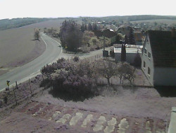 Vjezd do obce ze severu