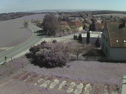 Vjezd do obce ze severu