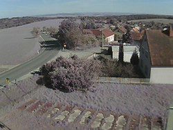 Vjezd do obce ze severu