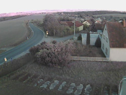 Vjezd do obce ze severu