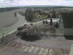 Vjezd do obce ze severu