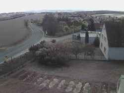 Vjezd do obce ze severu