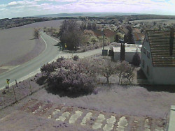 Vjezd do obce ze severu