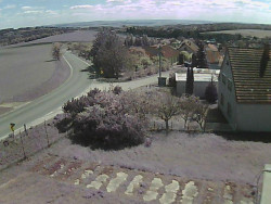 Vjezd do obce ze severu