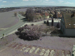 Vjezd do obce ze severu