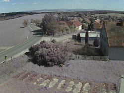 Vjezd do obce ze severu