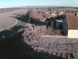 Vjezd do obce ze severu