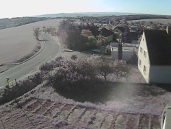 Vjezd do obce ze severu