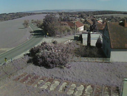 Vjezd do obce ze severu