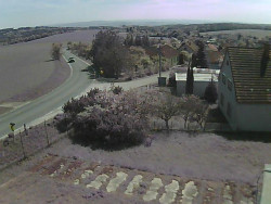 Vjezd do obce ze severu