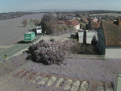 Vjezd do obce ze severu