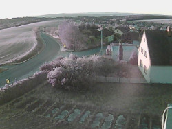 Vjezd do obce ze severu