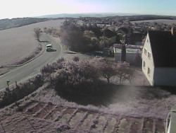 Vjezd do obce ze severu