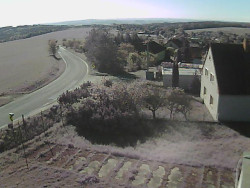 Vjezd do obce ze severu