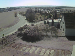 Vjezd do obce ze severu