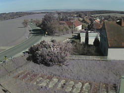 Vjezd do obce ze severu