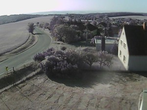 Obec Ježkovice - Vjezd do obce ze severu - 27.5.2026 v 07:45 Obec Ježkovice - Vjezd do obce ze severu - 27.5.2026 v 07:45