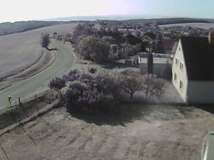 Obec Ježkovice - Vjezd do obce ze severu - 27.5.2026 v 08:15 Obec Ježkovice - Vjezd do obce ze severu - 27.5.2026 v 08:15
