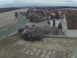 Vjezd do obce ze severu