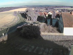 Vjezd do obce ze severu